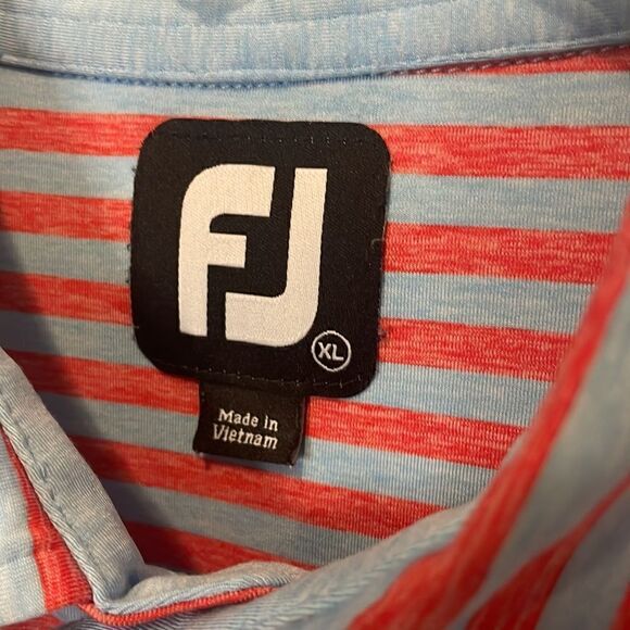 Foot Joy Striped Polo (Georgia Club) - XL - Picture 3 of 8